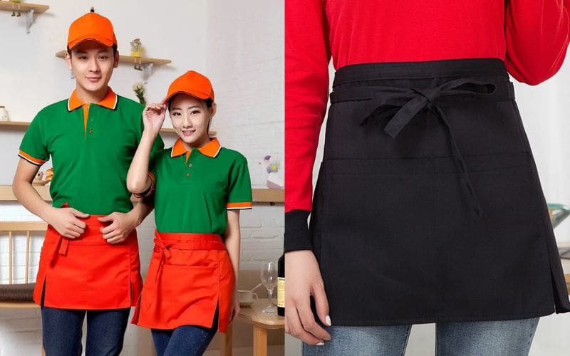 Combo áo thun và tạp dề