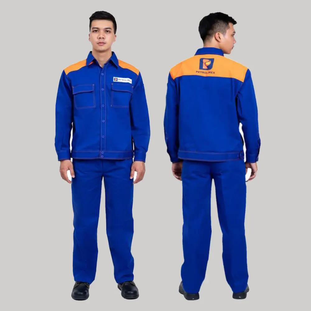 May đồng phục nhân viên xăng dầu quần áo rời