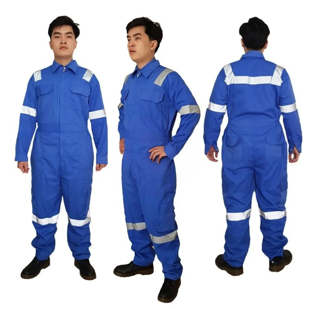Đồng phục nhân viên xăng dầu áo liền quần