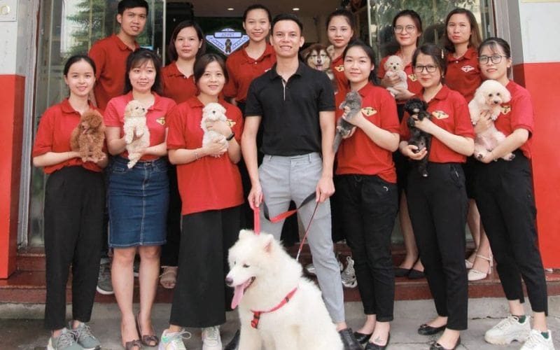 Mẫu đồng phục áo thun cho pet shop