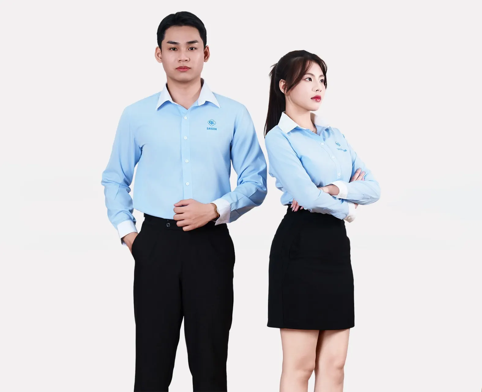 Áo sơ mi đồng phục phù hợp cho trung tâm đào tạo lái xe
