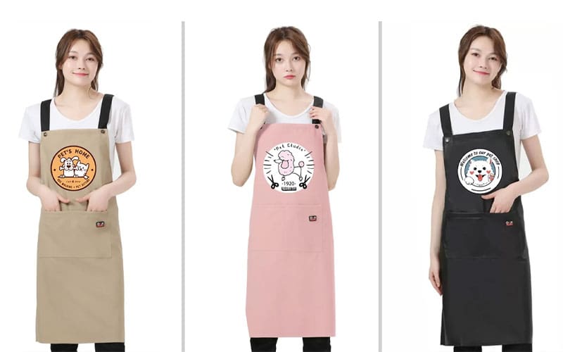 Các kiểu dáng tạp dề phù hợp cho tiệm thú cưng