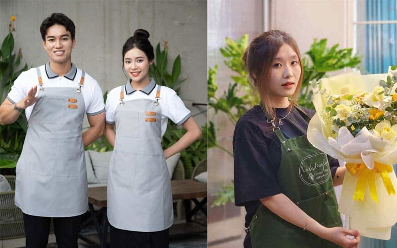 Các mô hình quán thường đặt may tạp dề tại TPHCM