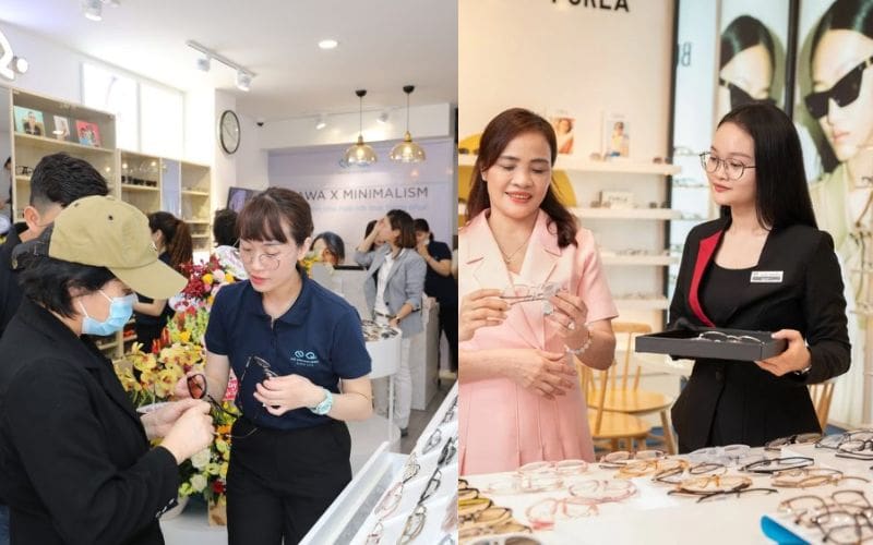 Gợi ý chất liệu may đồng phục tiệm kính mắt
