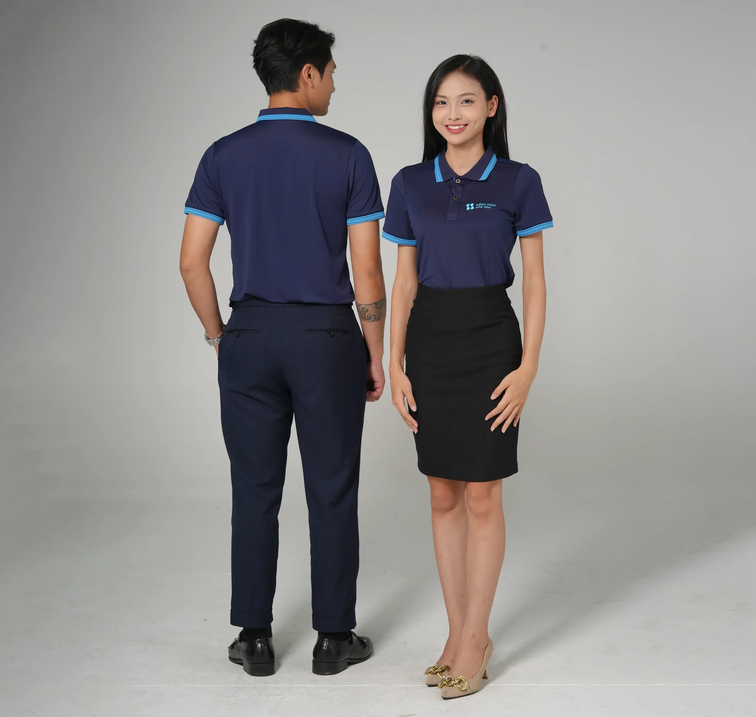 May đồng phục áo polo vải thun cá sấu