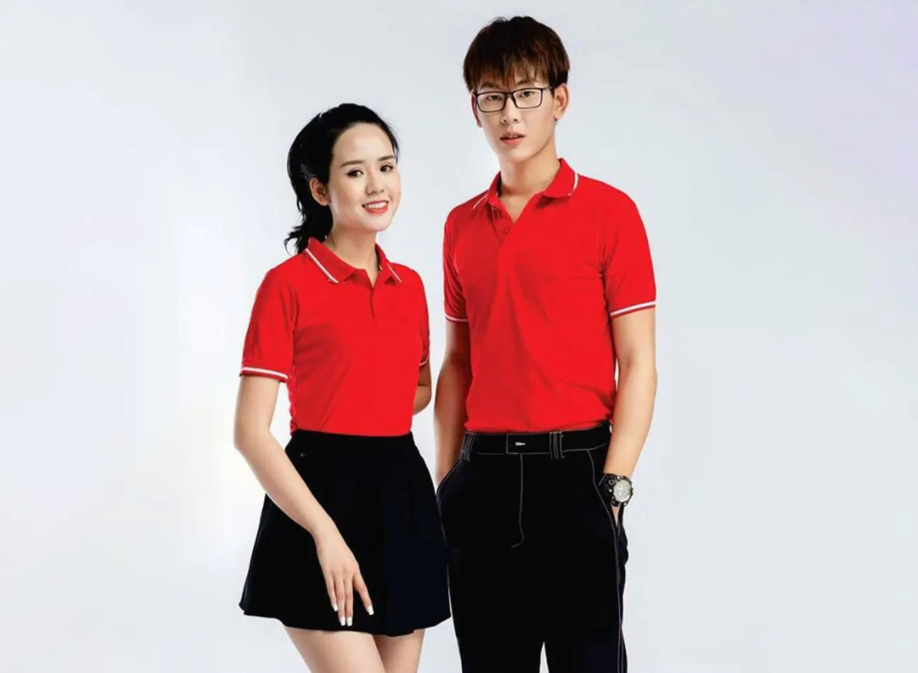 Mẫu đồng phục vải mè thể thao (poly eyelet)