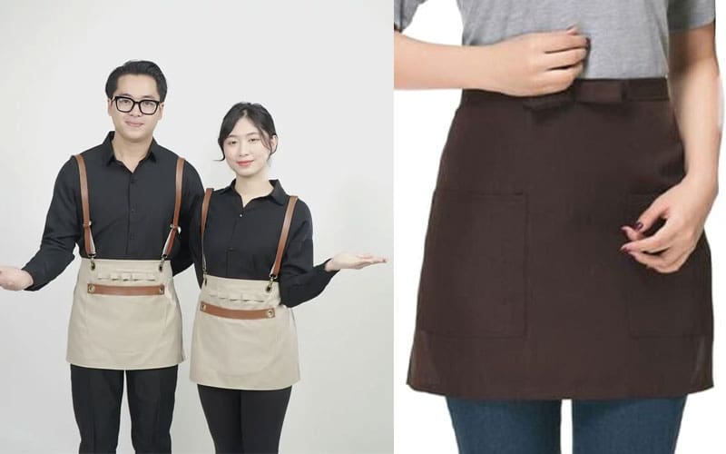 Tạp dề lửng cho xưởng gốm