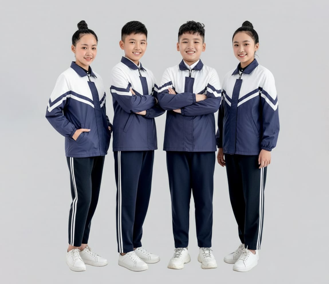 Mẫu áo khoác mua đông đồng phục học sinh cấp 2