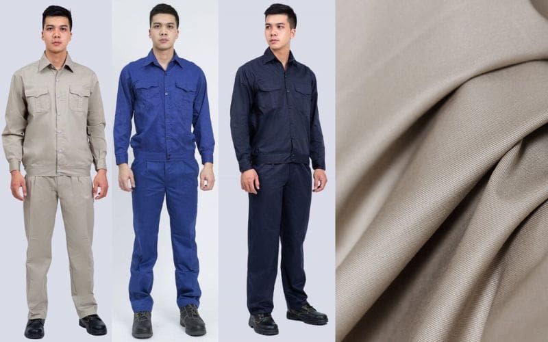 May quần áo bảo hộ ngành lâm nghiệp từ vải kaki