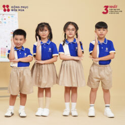 Đồng phục mầm non phối màu năng động