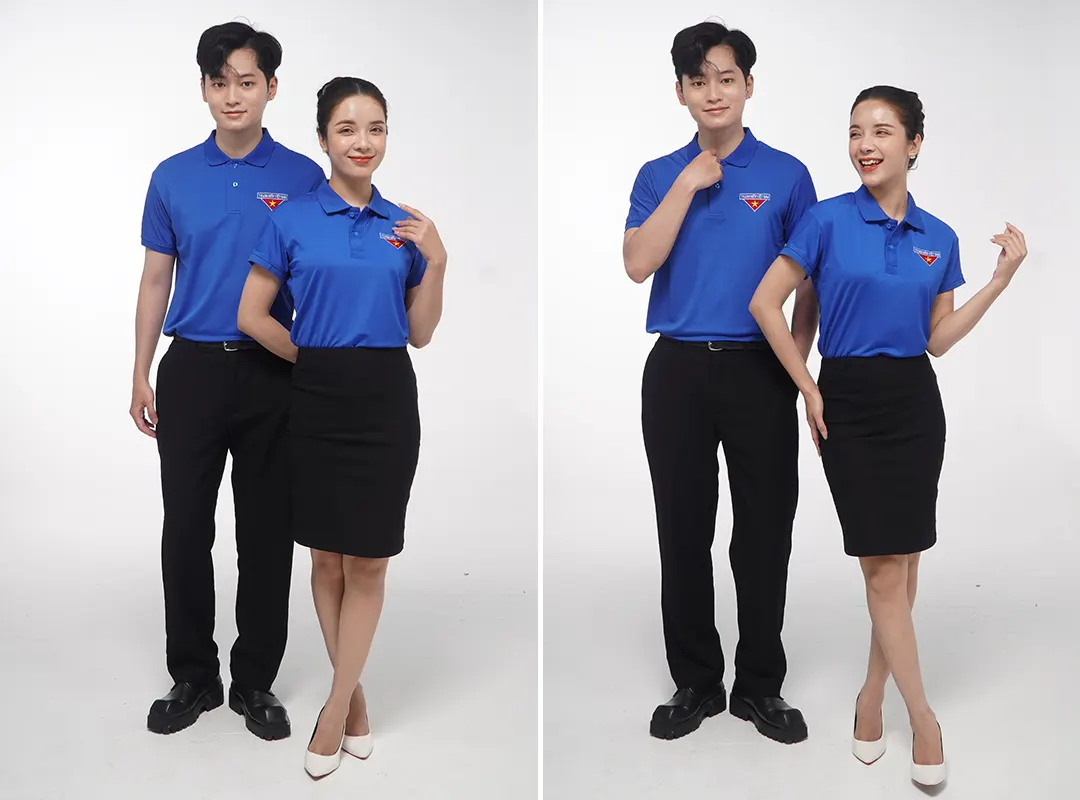 Mẫu áo polo đồng phục đoàn viên