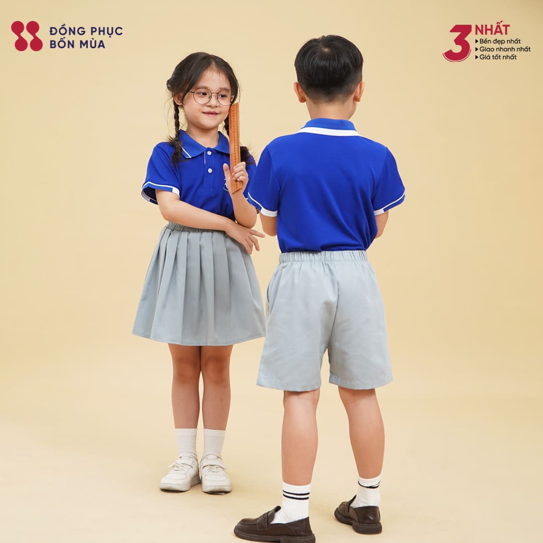 Mẫu đồng phục mầm non đẹp cho bé nam, bé gái