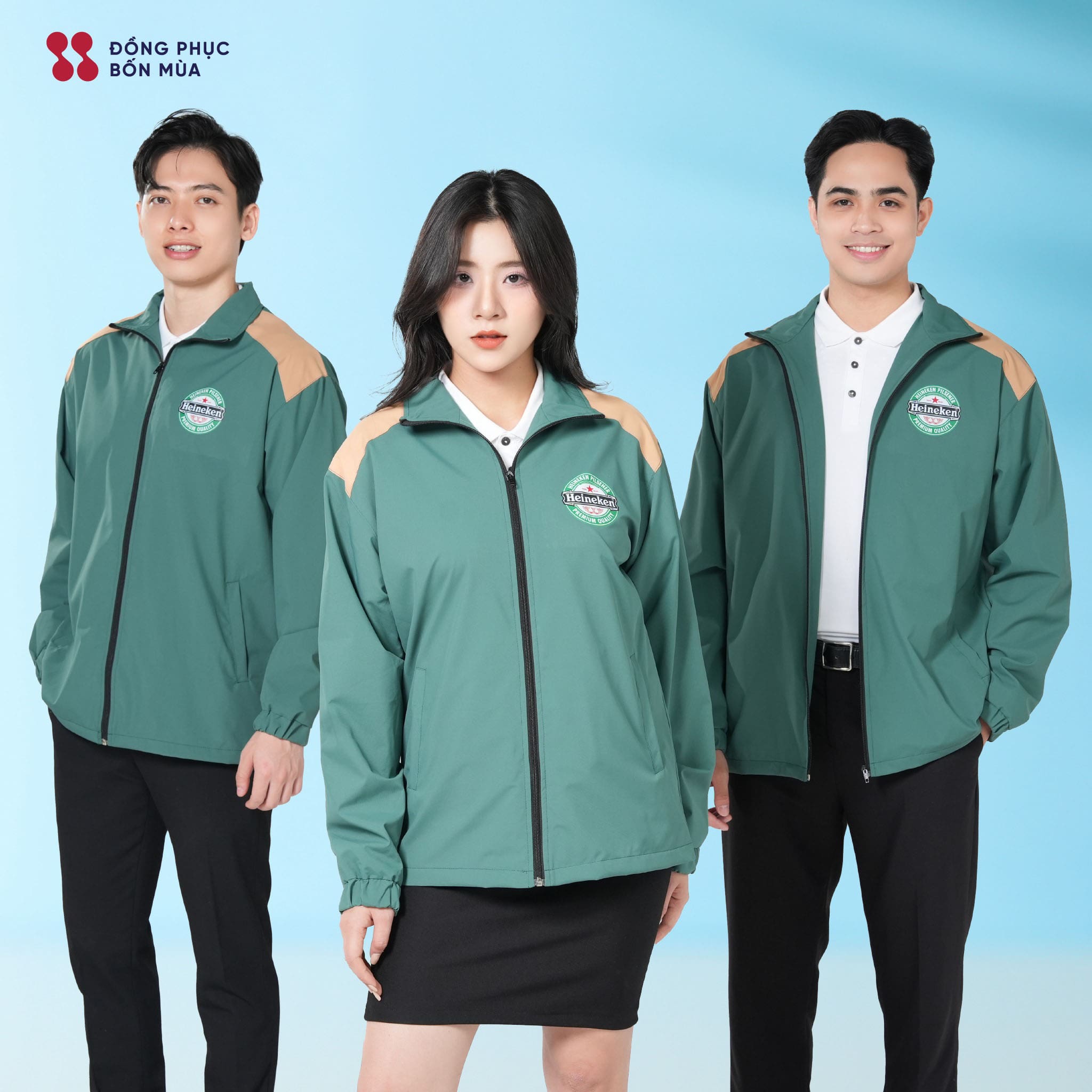 Mẫu áo khoác đồng phục nhà hàng chuẩn nhận diện