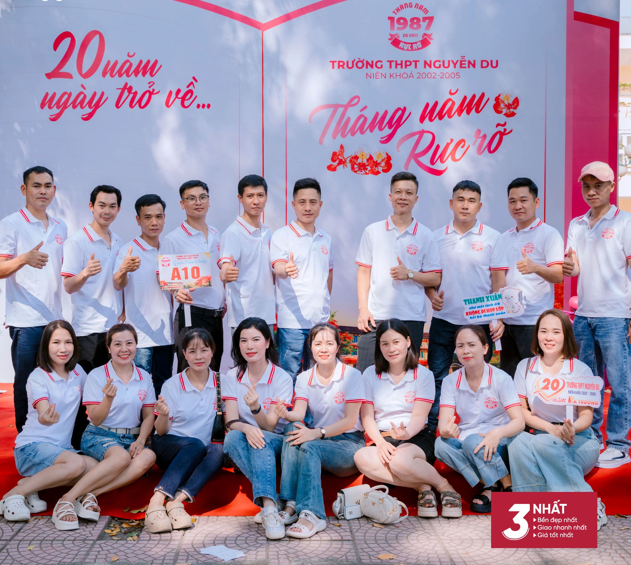 Mẫu áo đồng phục họp lớp 20 năm