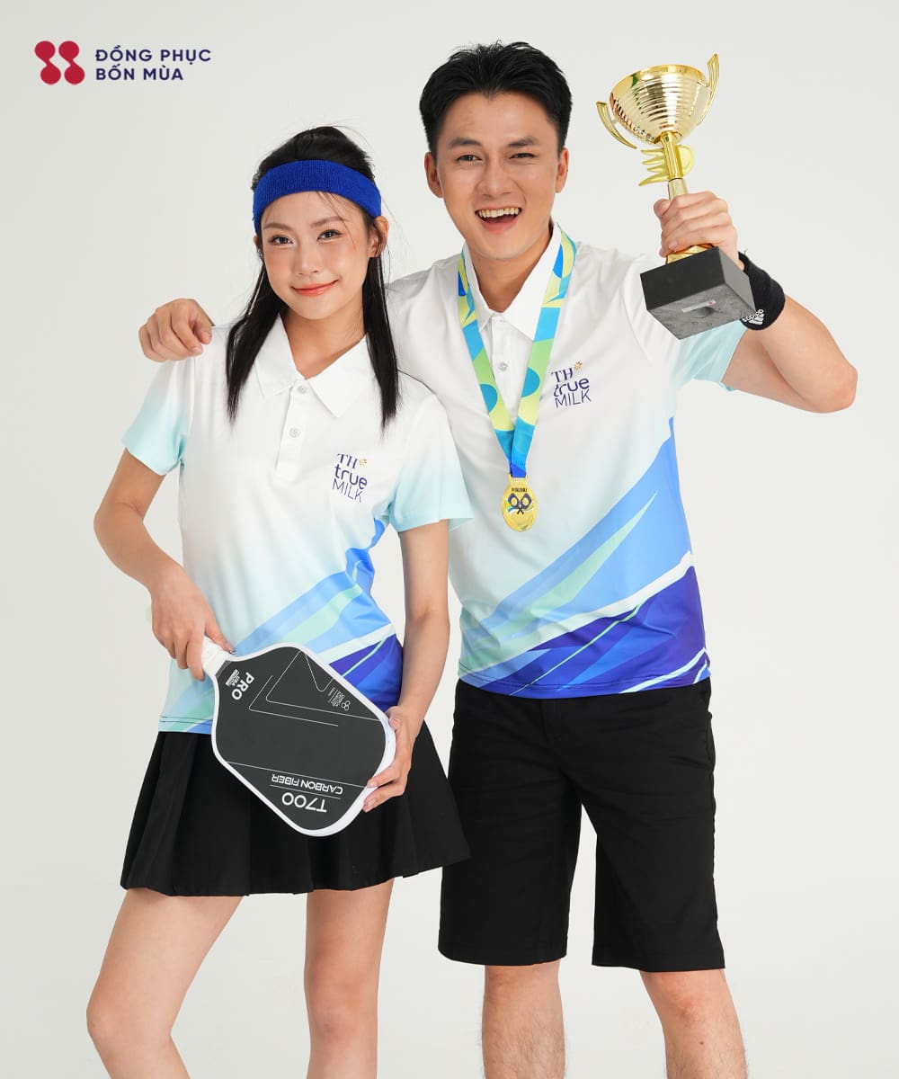 Áo Đồng Phục Pickleball Thương Hiệu TH True Milk