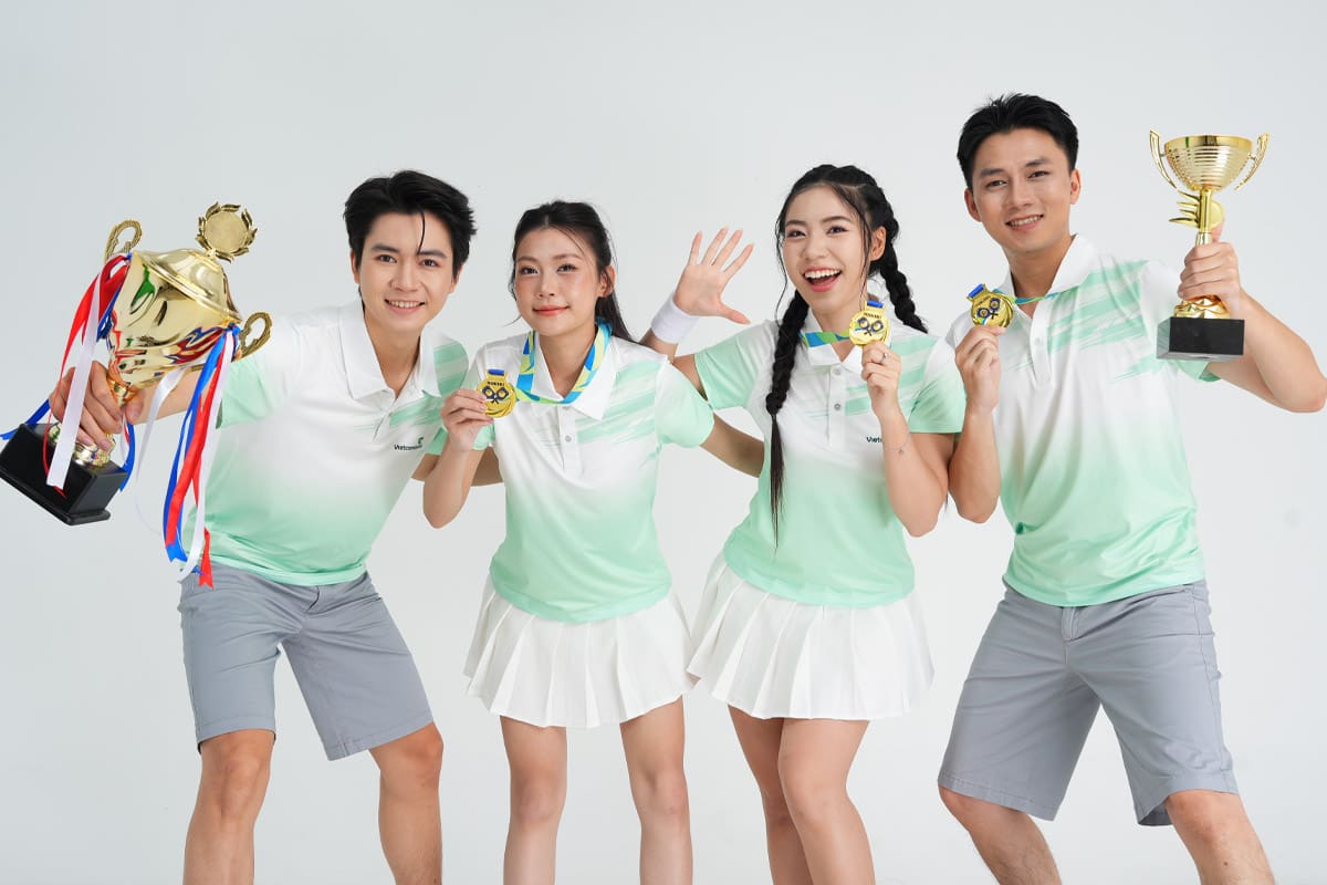 Mẫu đồng phục sự kiện ngân hàng VCB - Trẻ trung, năng động