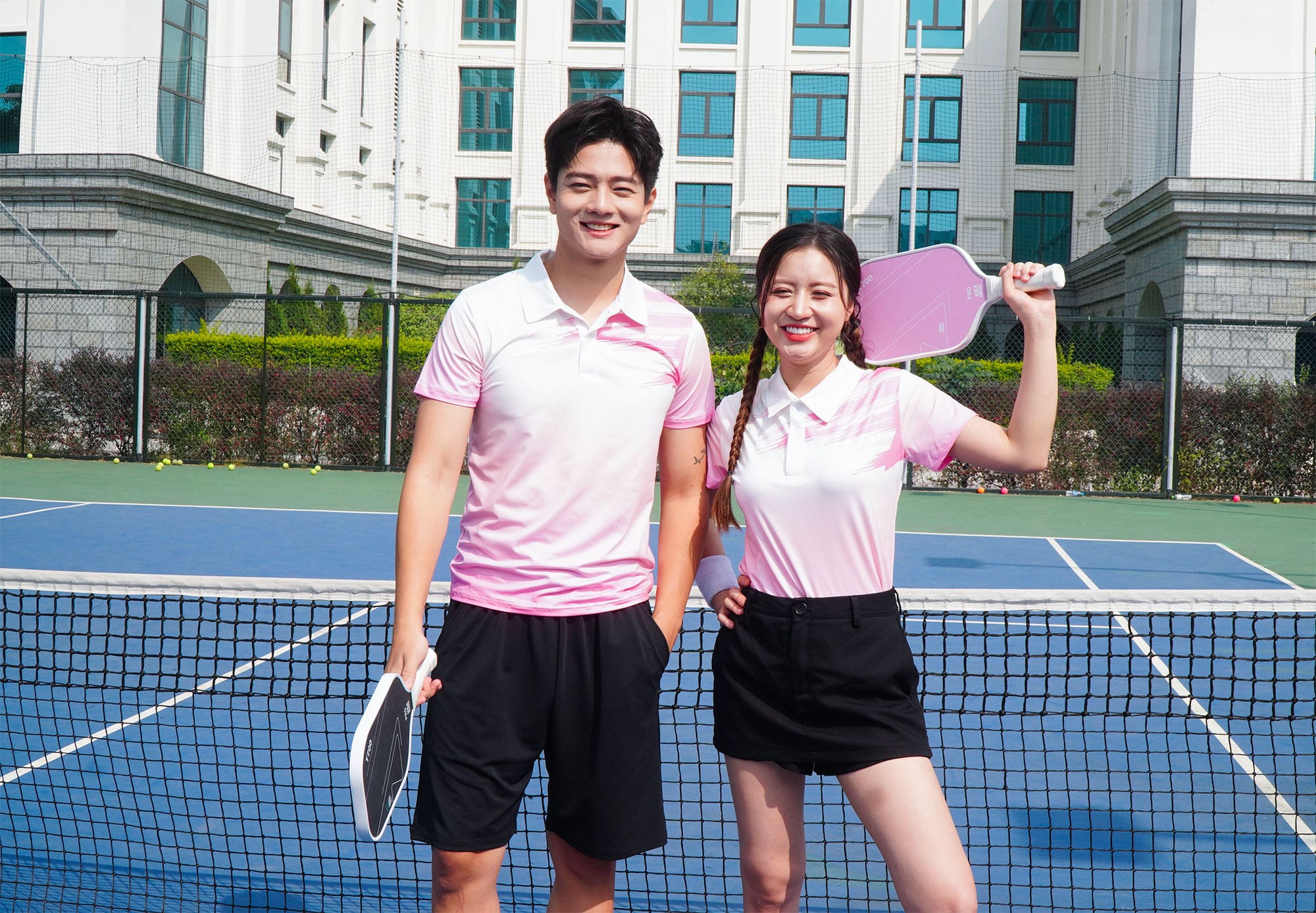Mẫu đồng phục pickleball ngắn tay giá tốt tại Đồng Phục Bốn Mùa