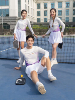 Mẫu áo đồng phục pickleball dài tay TP Bank Nam Nữ