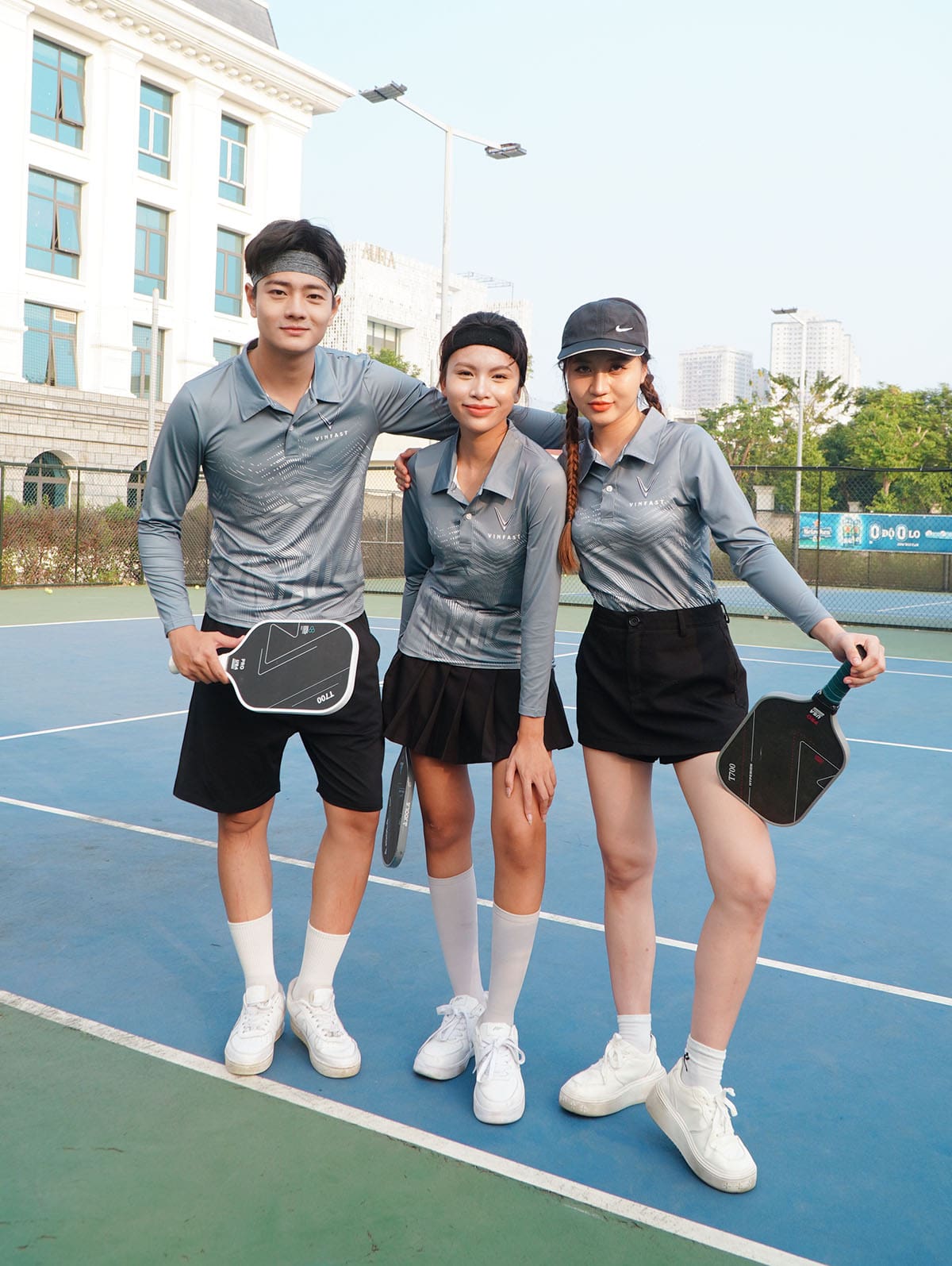 Mẫu áo đồng phục pickleball dài tay Vinfast