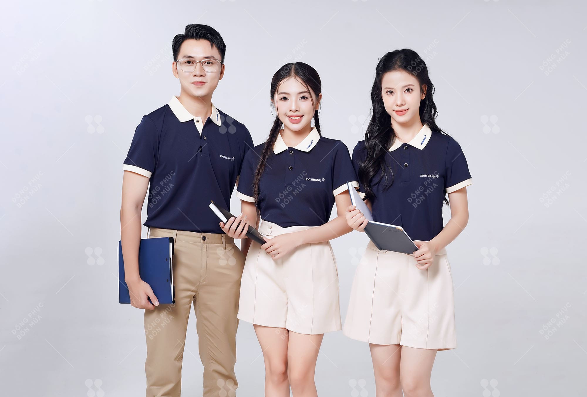 Mẫu đồng phục polo cổ thêu tại Đồng Phục Bốn Mùa