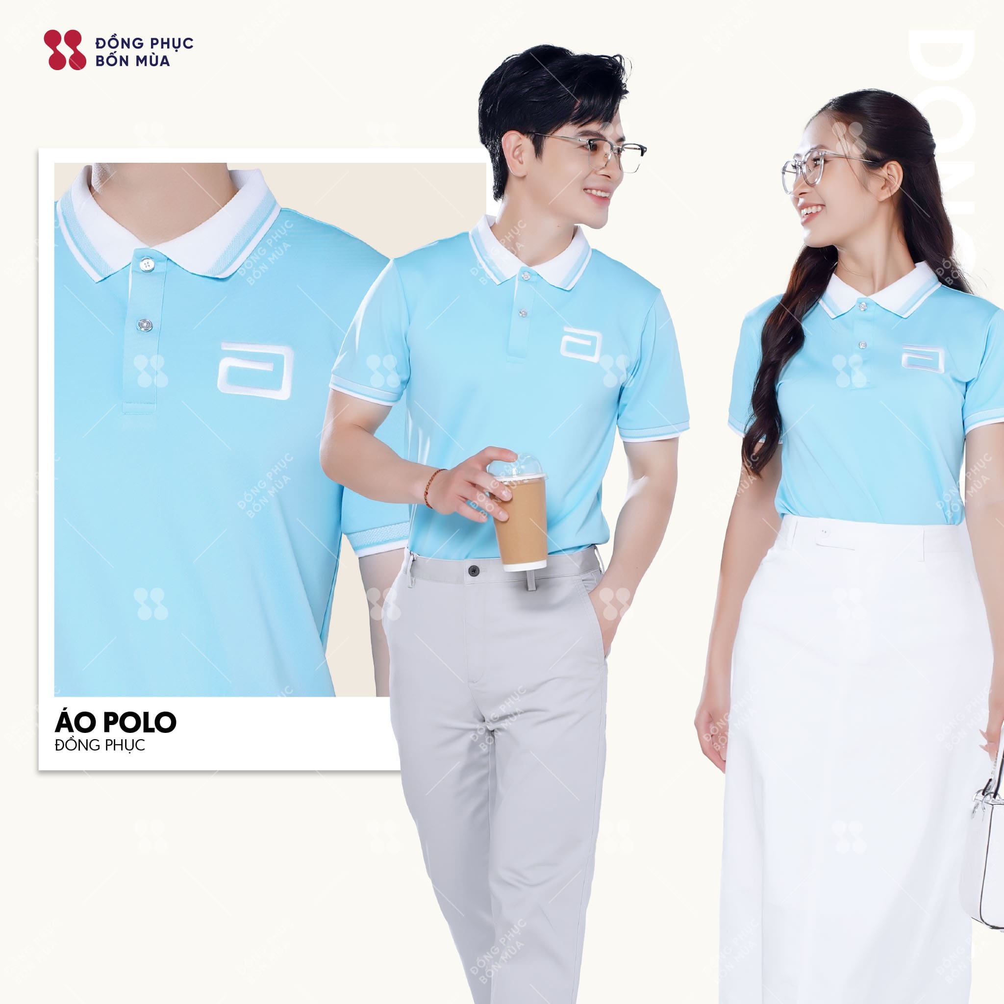 Mẫu áo polo đồng phục in nhiệt phù hợp công ty, sự kiện, đội nhóm