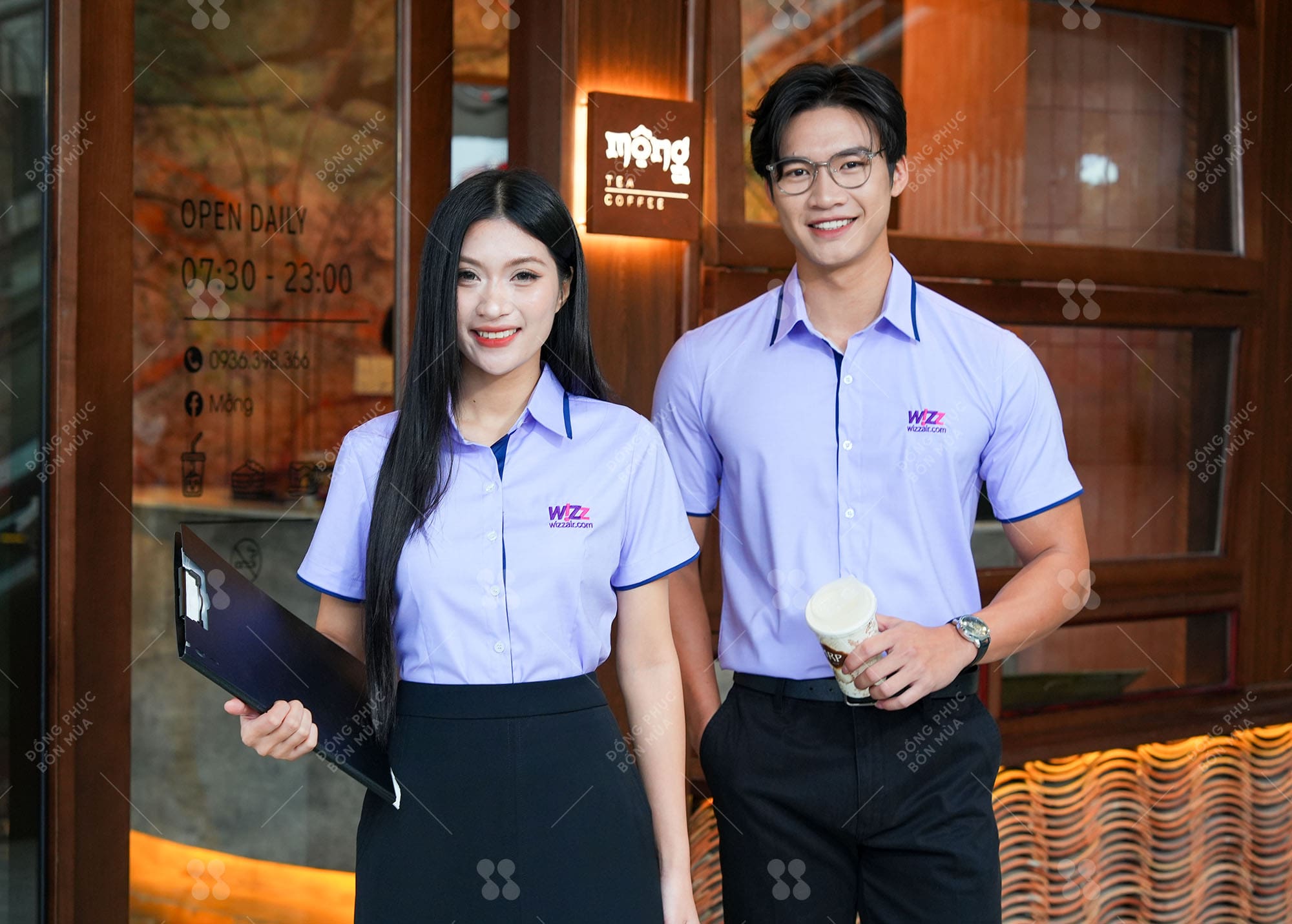 Mẫu áo sơ mi đồng phục công ty chất vải cao cấp tại Đồng Phục Bốn Mùa