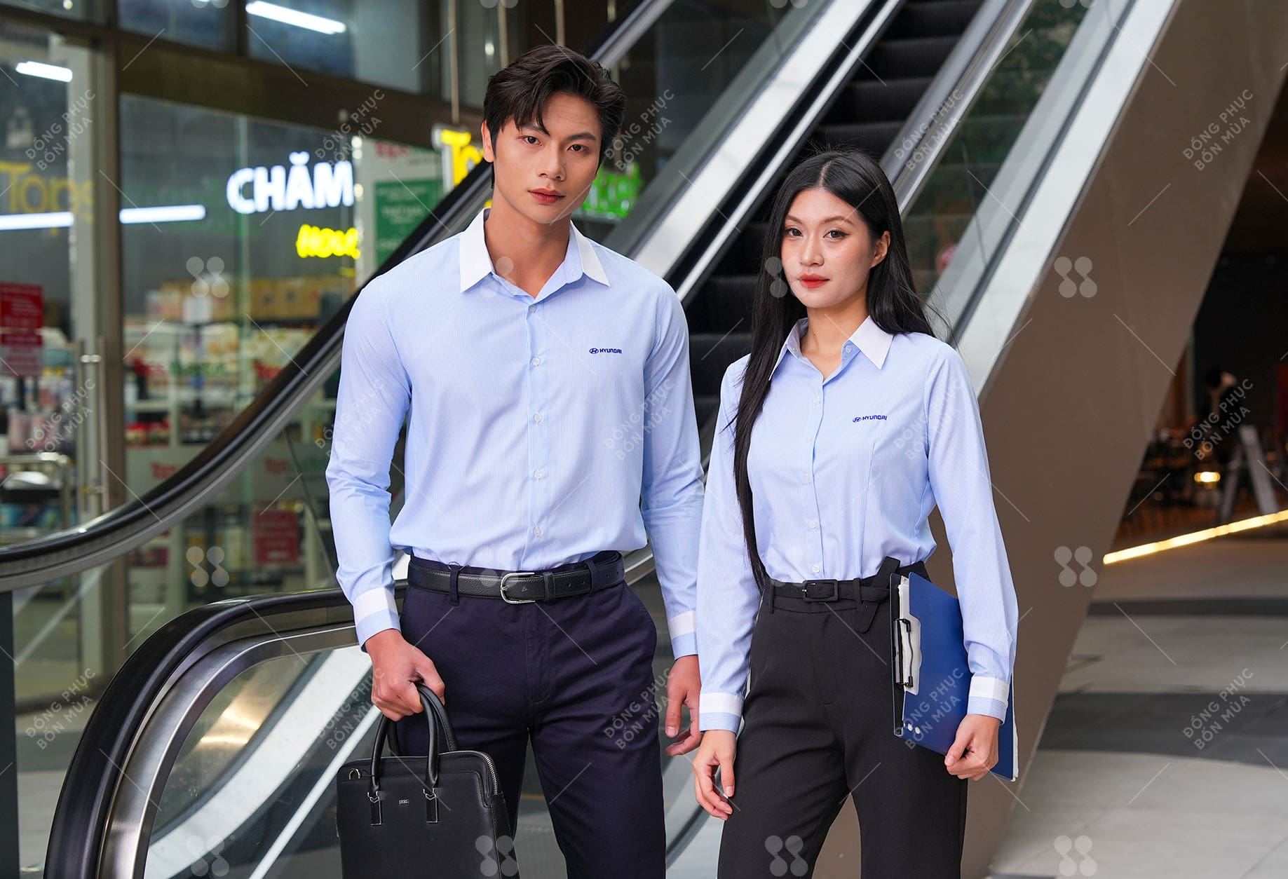 Mẫu áo sơ mi đồng phục cao cấp, giá tốt tại Bốn Mùa