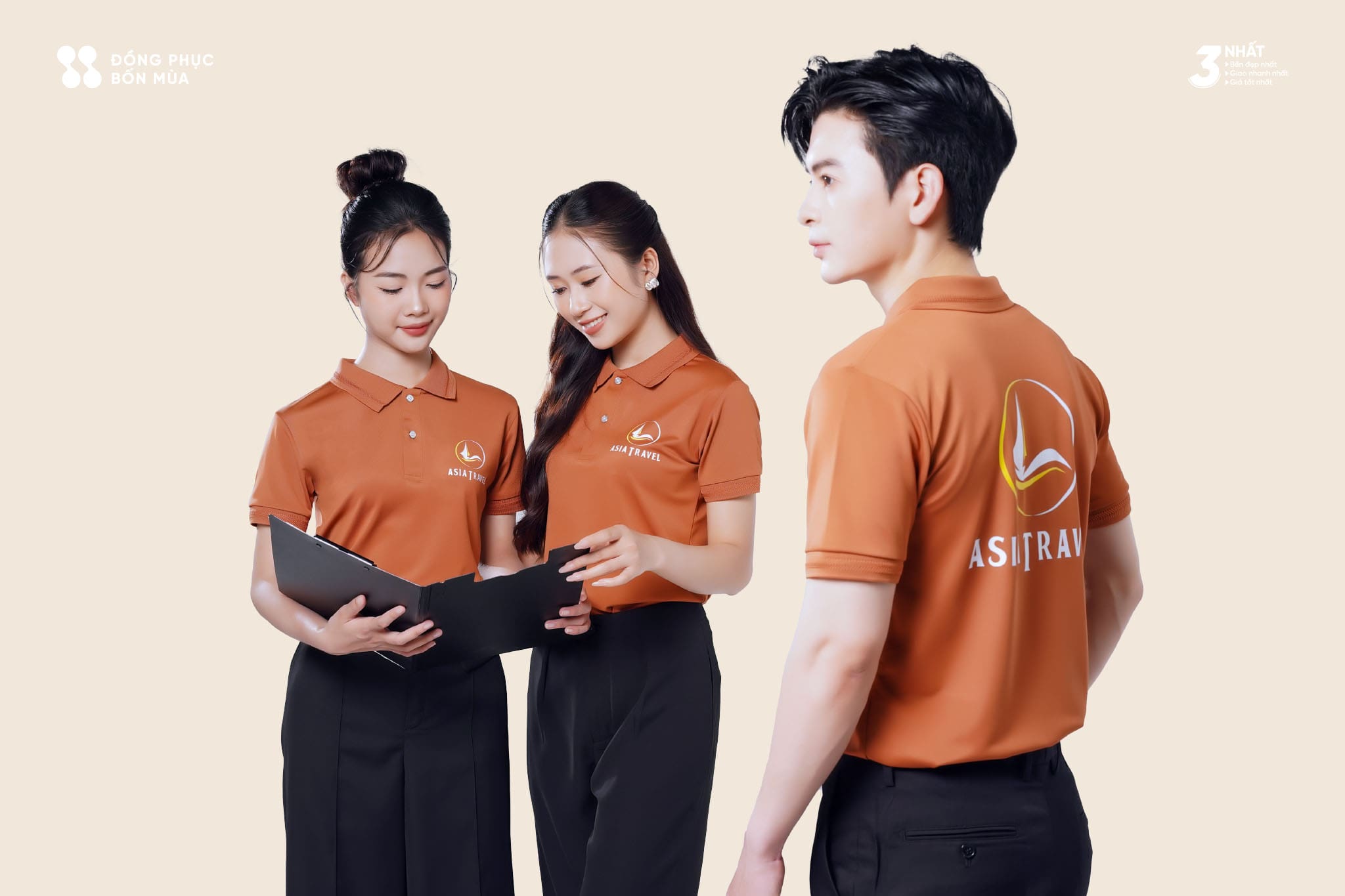Mẫu áo polo đồng phục màu in bền đẹp - duy trì hình ảnh lâu dài