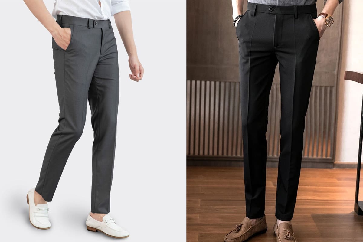 Quần âu nam dáng slim
