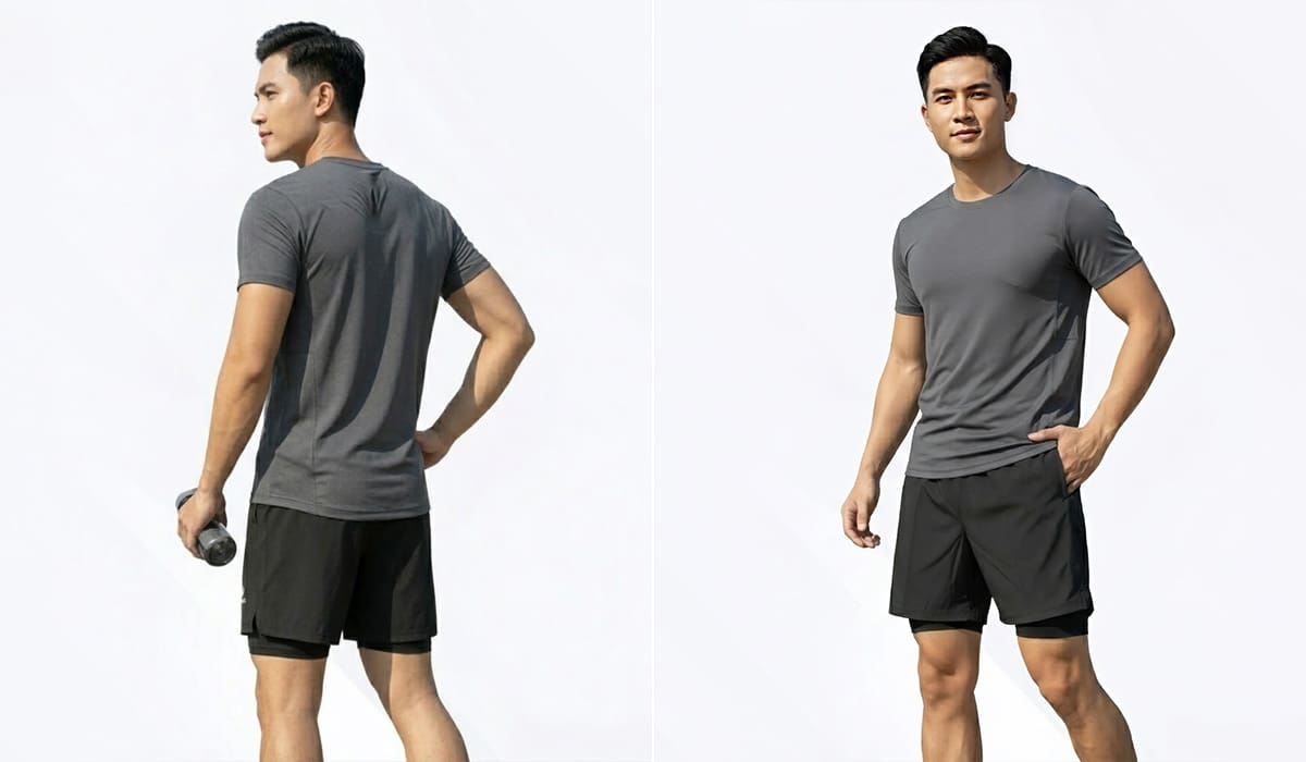 Mẫu quần short thể thao pickleball co giãn tốt
