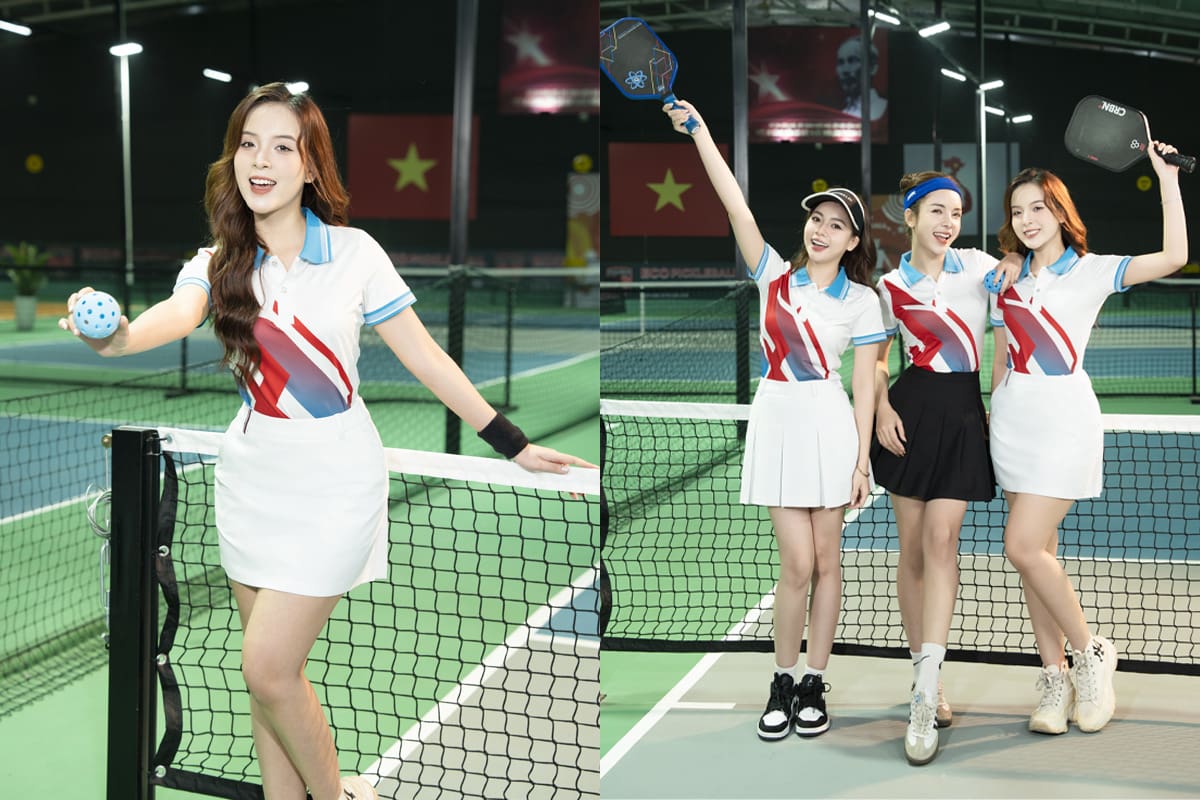 Áo thể thao nữ chơi pickleball/cầu lông
