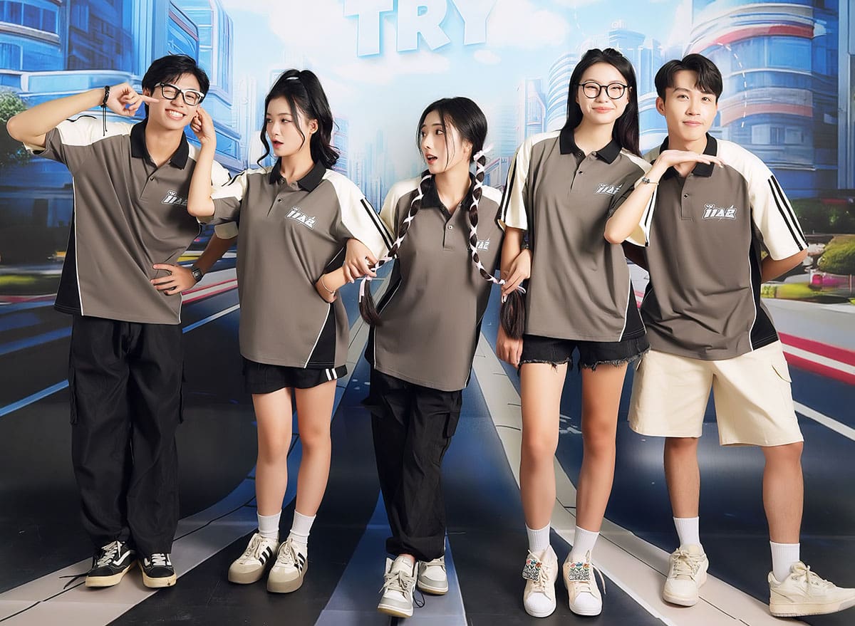 Mẫu áo thun nhóm có cổ (polo)