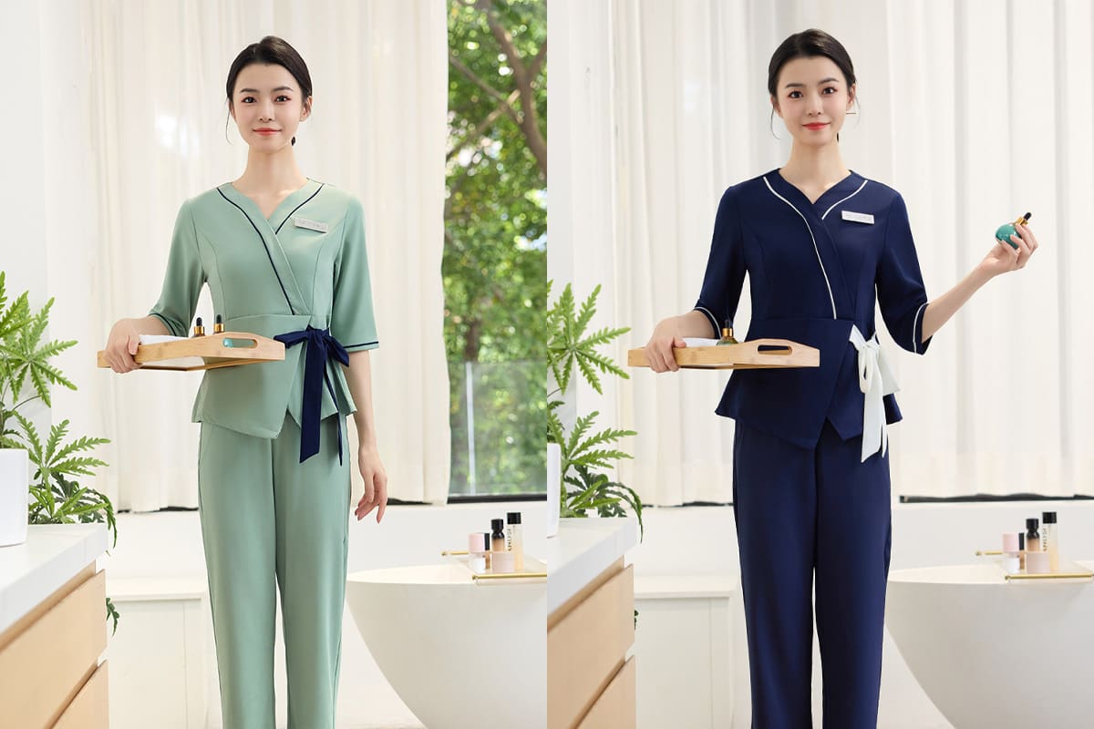 Đặc điểm thiết kế của đồng phục spa Hàn Quốc