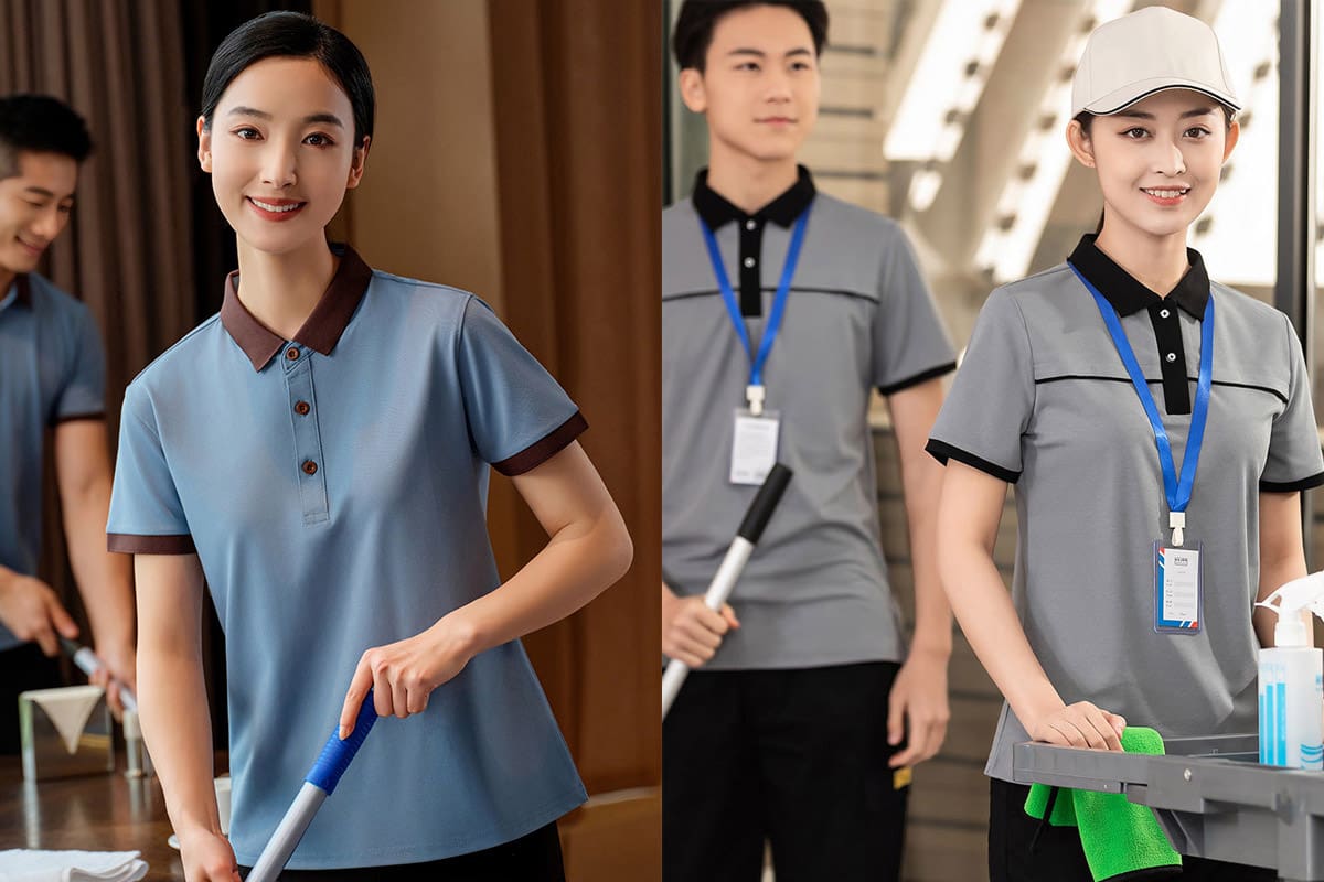 Form áo rộng rãi để dễ vận động