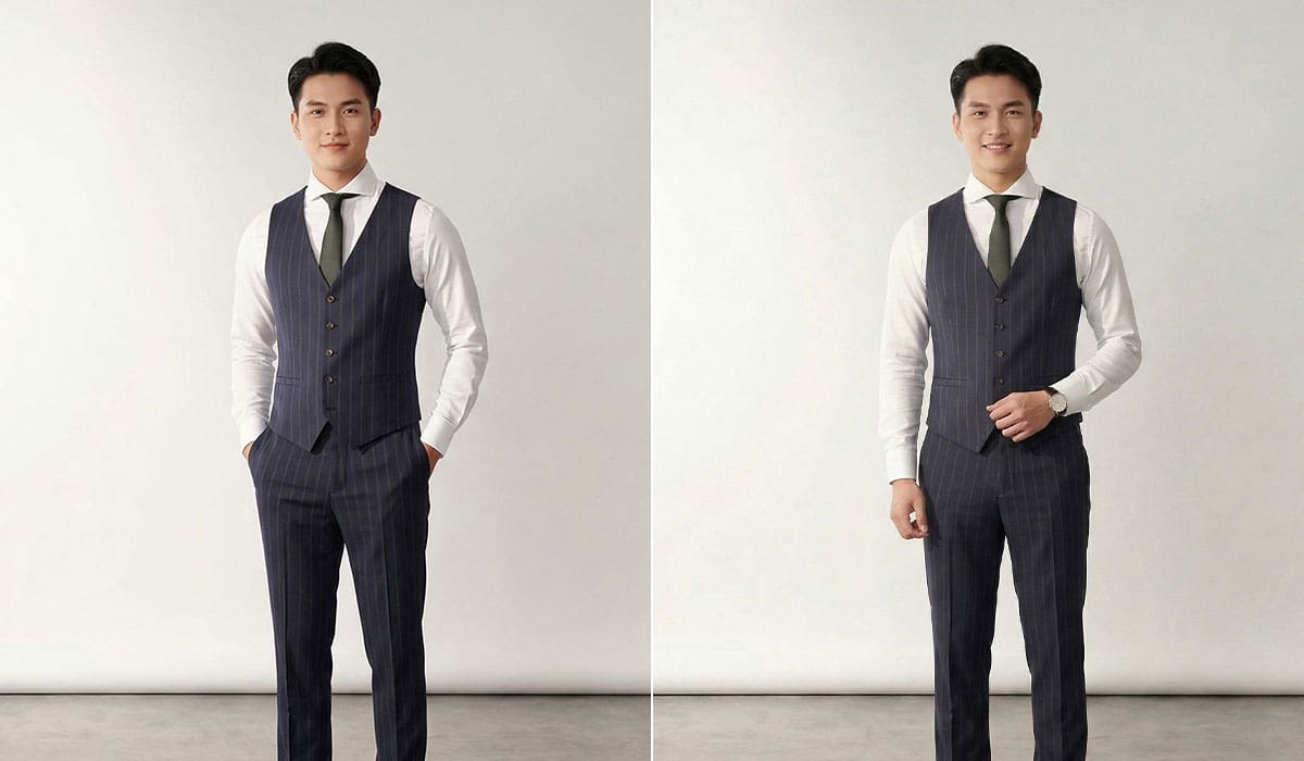 Mẫu áo gile đồng phục công sở thanh lịch
