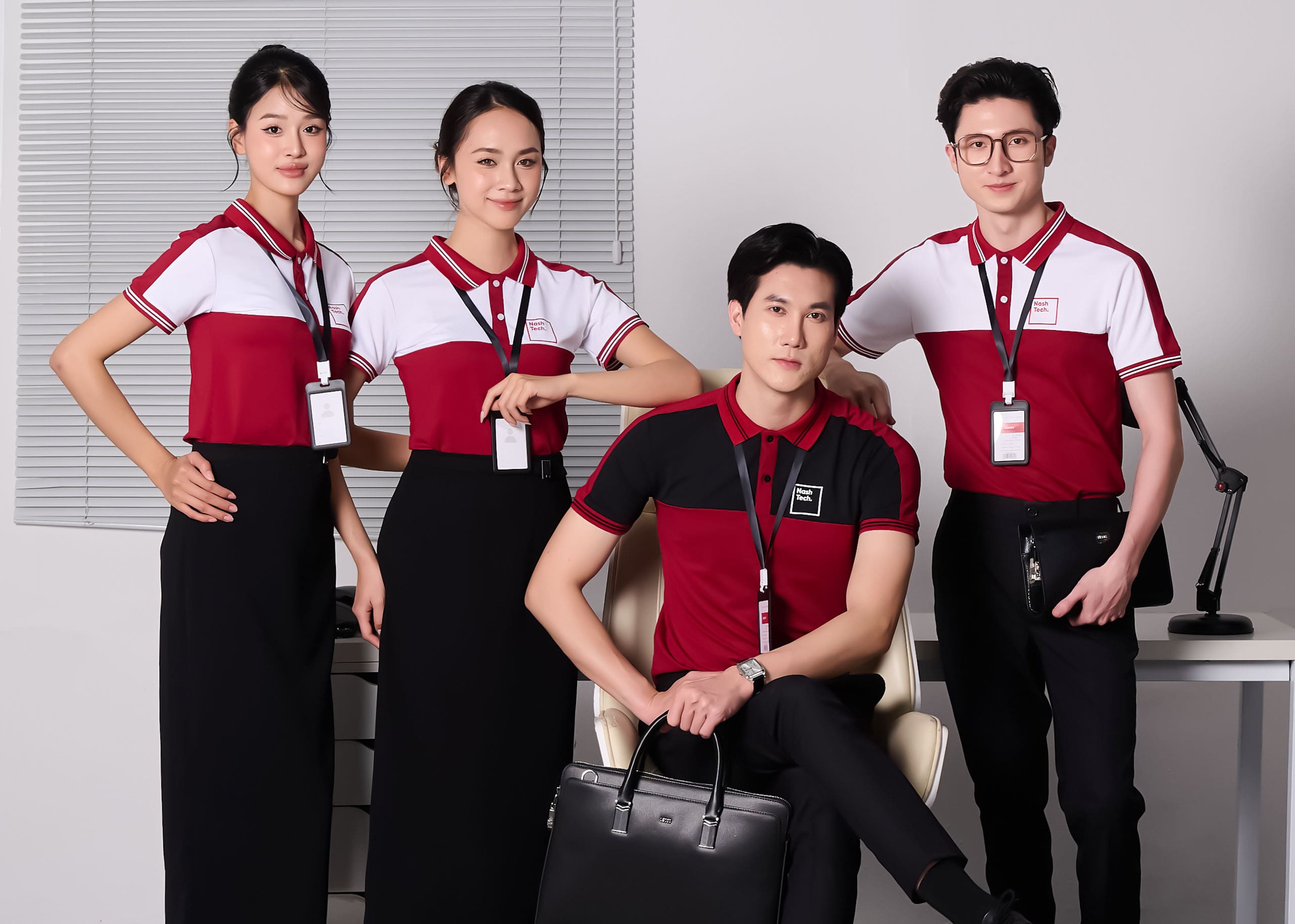 Mẫu polo đồng phục công sở cao cấp