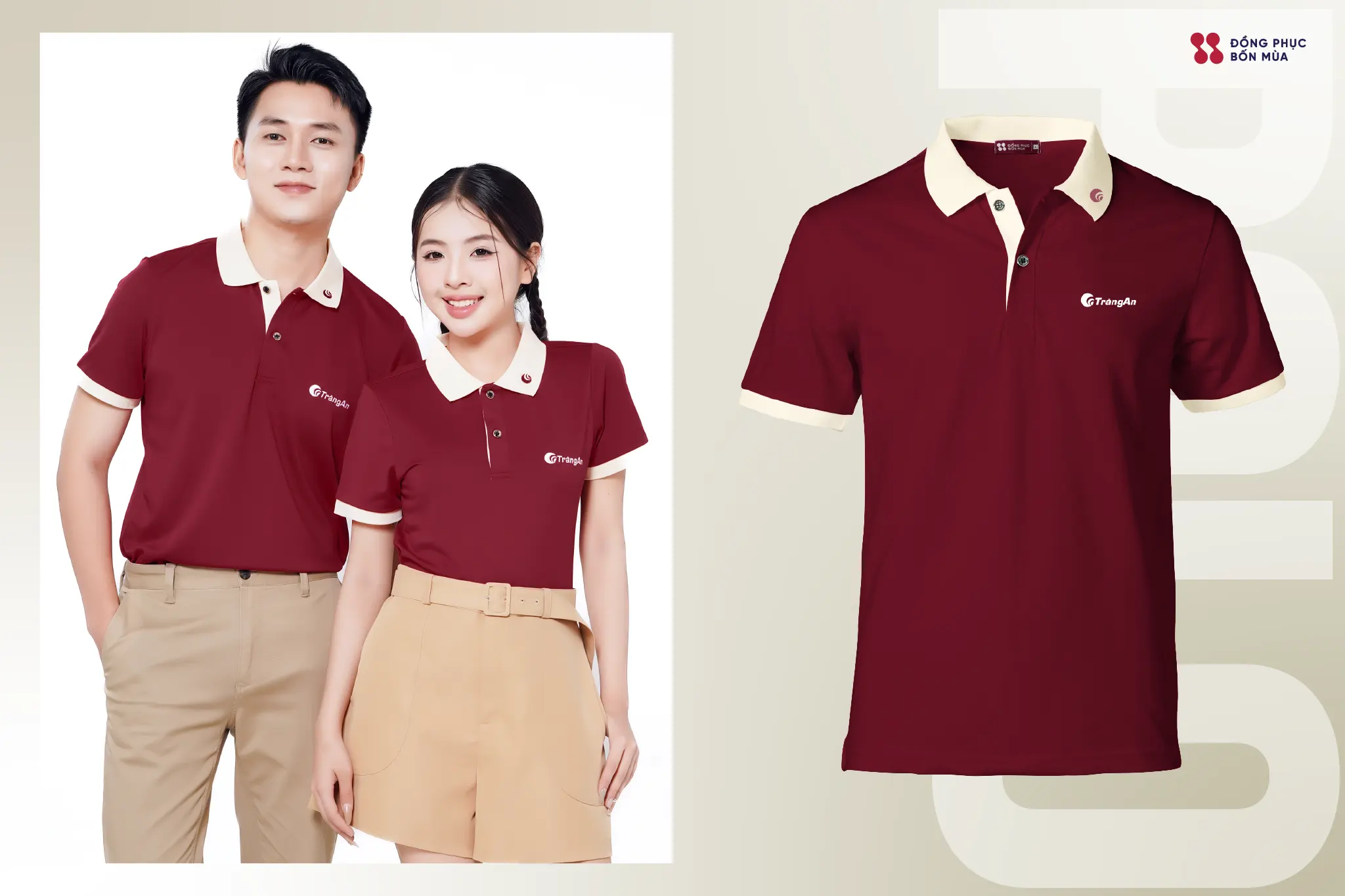 Mẫu áo thun trơn công ty thiết kế đẹp