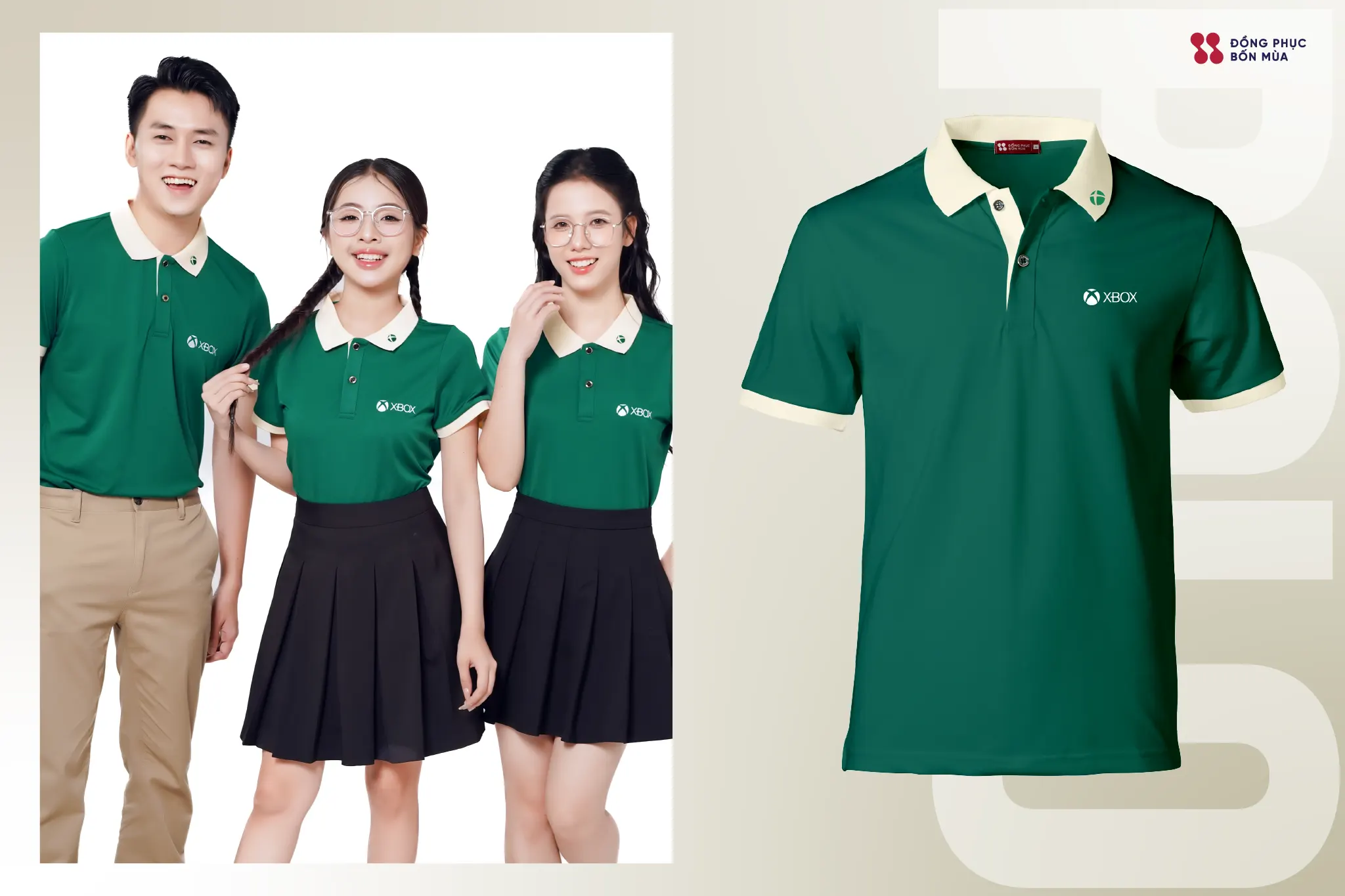 Mẫu áo thun trơn đồng phục công ty in nhiệt