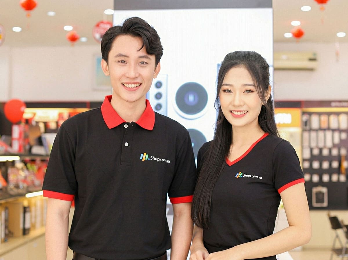 Mẫu áo đồng phục shop bán lẻ, showroom
