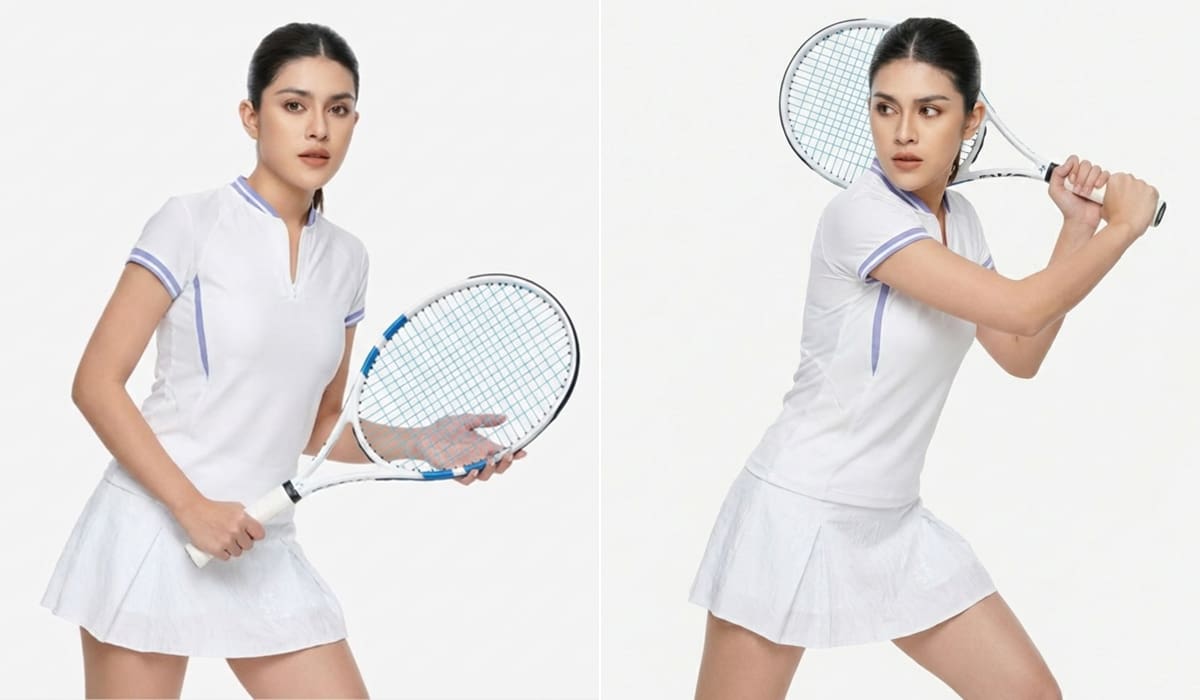 Mẫu đồng phục tennis chất vải poly cao cấp