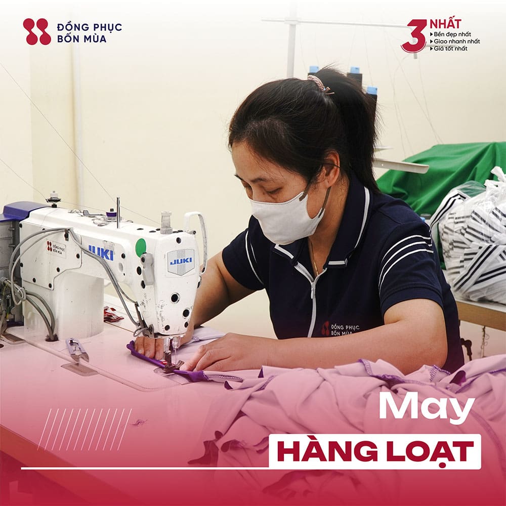 Tiến hàng may hàng loạt