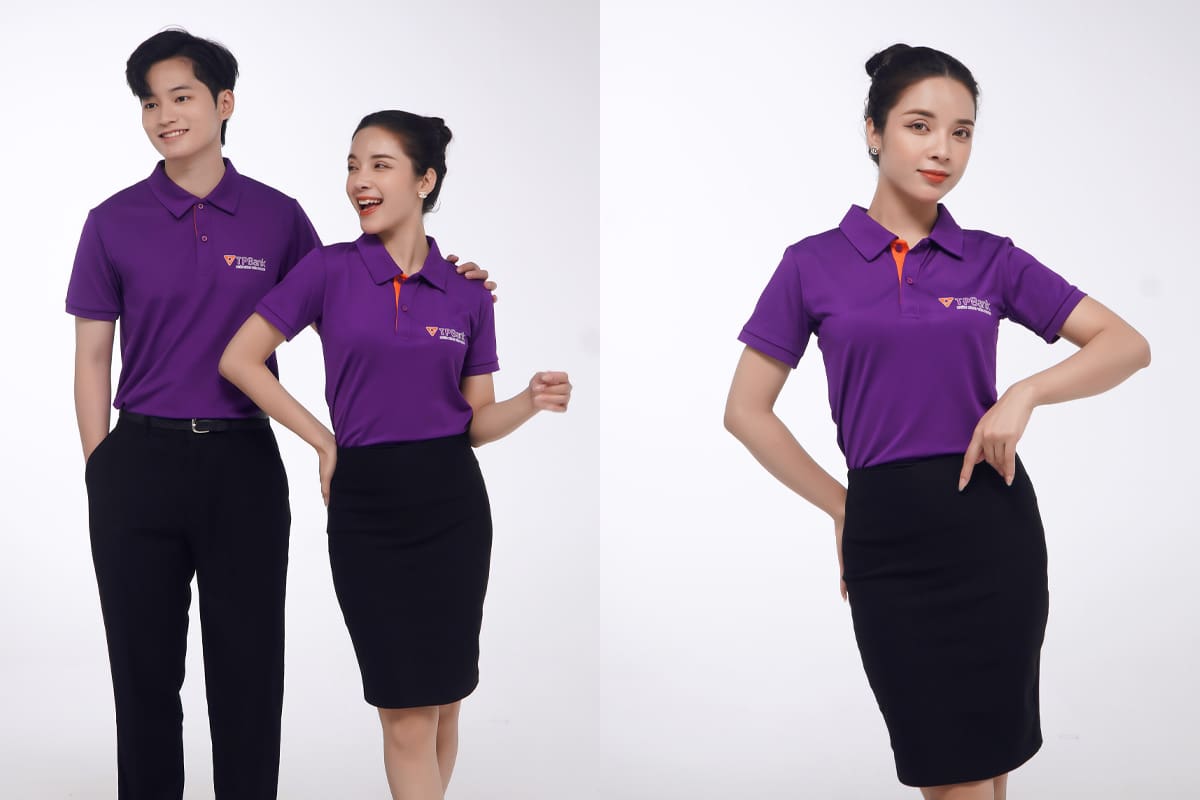 Mua lẻ áo polo đồng phục TPBank tại Đồng Phục Bốn Mùa