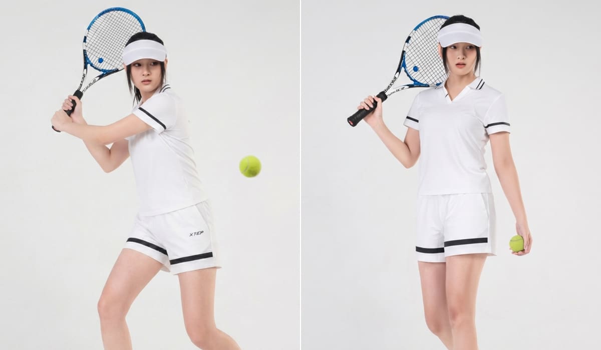 Mẫu đồng phục tennis nữ thiết kế chuẩn form