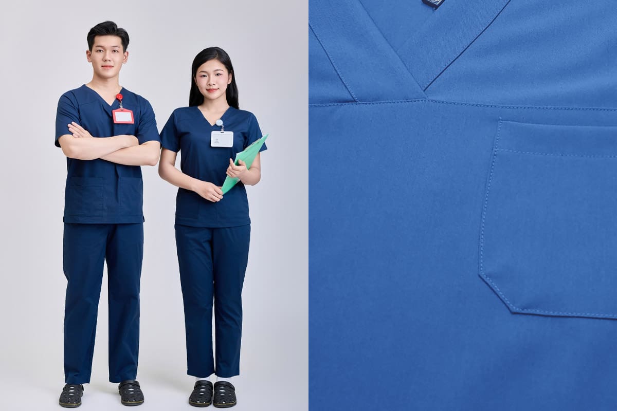 Chất liệu vải thường dùng để may đồng phục y tế
