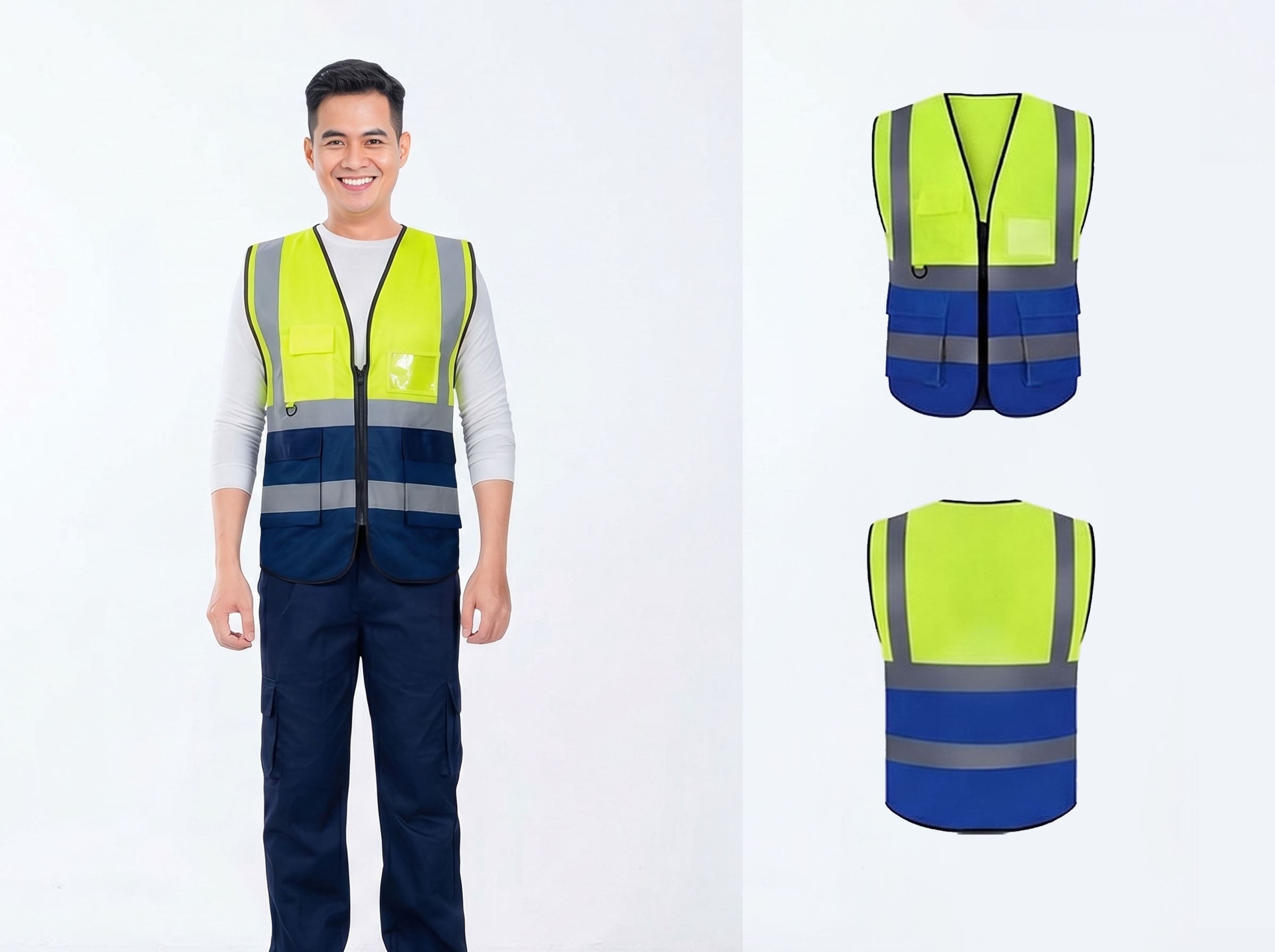 Mẫu áo đồng phục gile bảo hộ lao động phản quang đạt chuẩn quốc tế