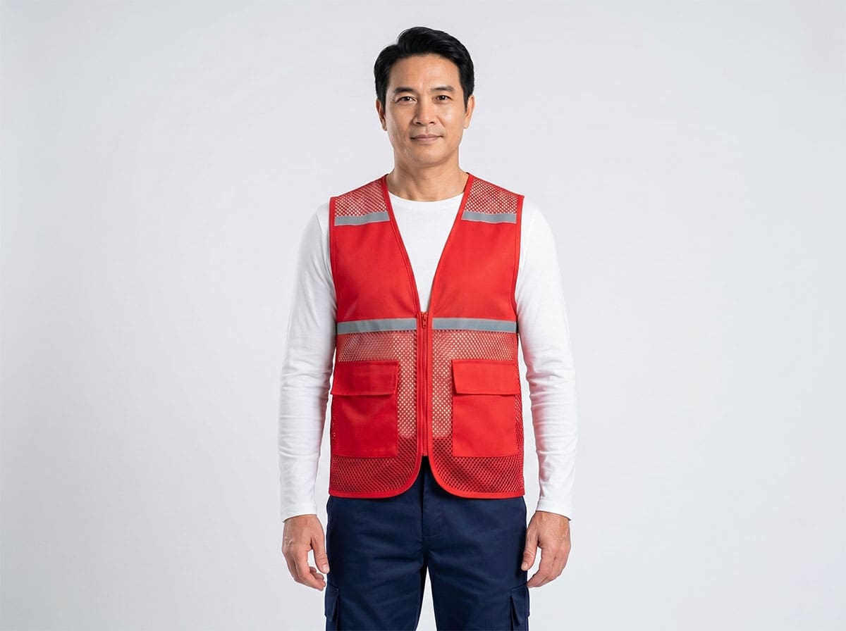 Mẫu áo gile bảo hộ phản quang túi hộp tiện lợi