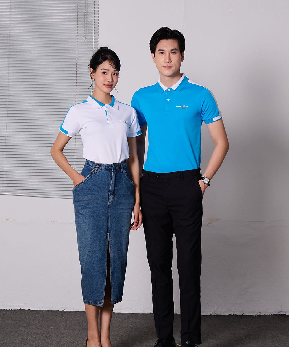 Mẫu Áo Polo Đồng Phục Bảo Việt Life Thiết Kế Thanh Lịch, Chuẩn Doanh Nghiệp