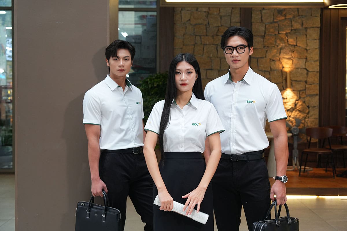Mẫu áo sơ mi đồng phục công ty cao cấp
