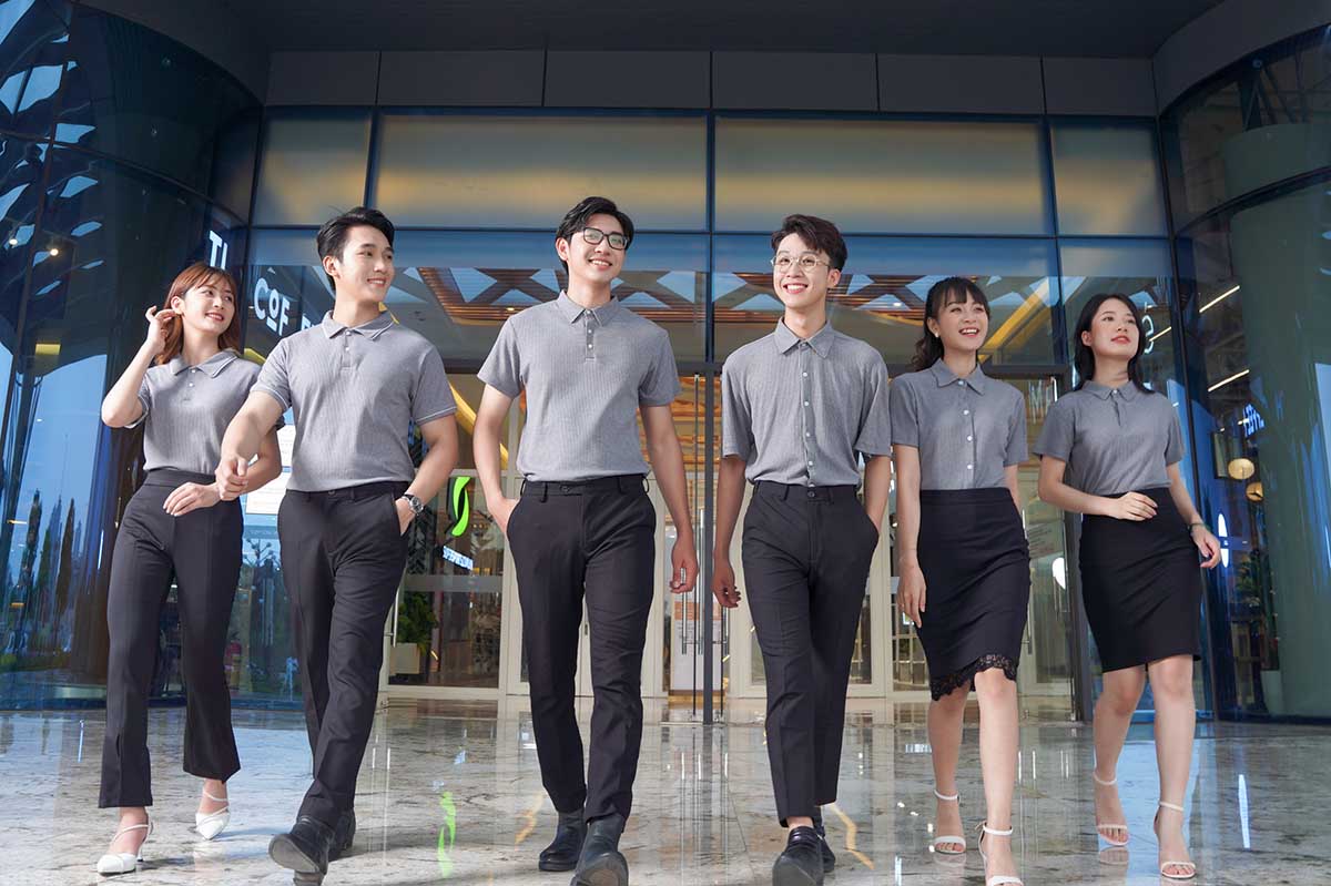 Áo thun đồng phục công nhân thiết kế thoải mái