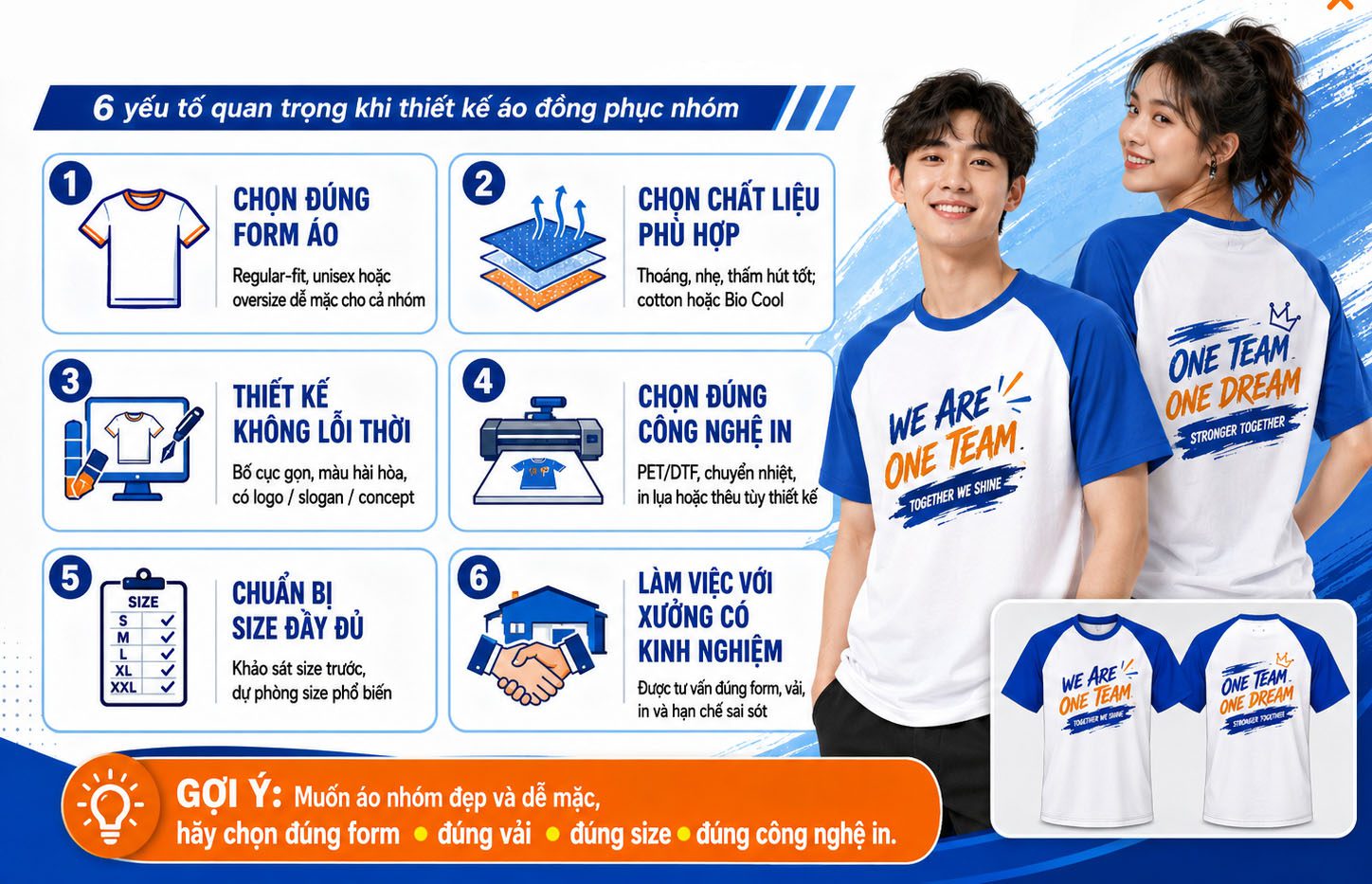 Cách để có mẫu áo nhóm đẹp
